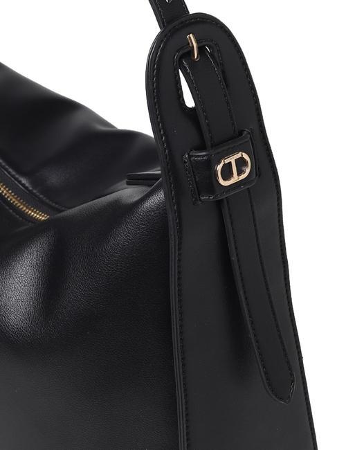 OVAL T Bolso bandolera grande negro - Bolsos Mujer