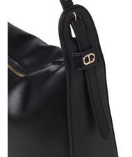 TWINSET OVAL T Bolso bandolera grande negro - Bolsos Mujer - 3