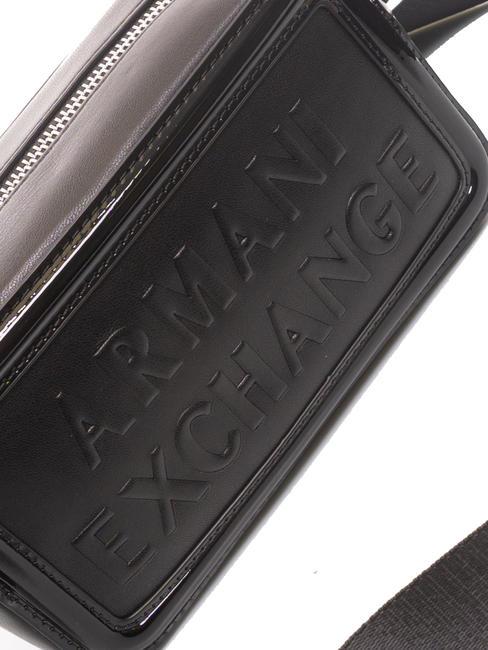 EMBOSSED Bolsa de c&aacute;mara de hombro negro - Bolsos Mujer