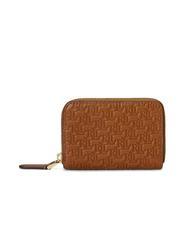 RALPH LAUREN LOGO EMBOSSED Cartera peque&ntilde;a de piel con cremallera lauren tan7 - Carteras Mujer - 3