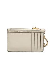 RALPH LAUREN LOGO EMBOSSED Tarjetero de piel con llavero vainilla6 - Carteras Mujer - 2