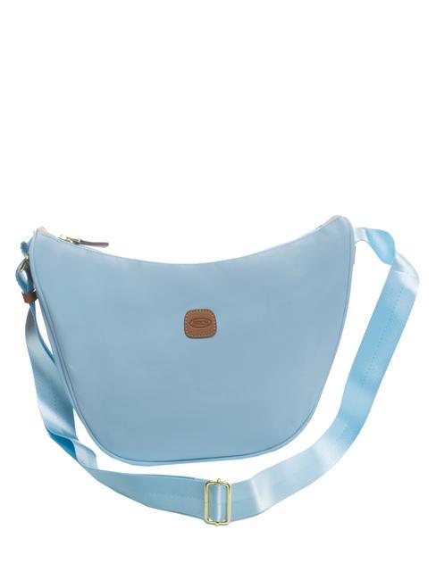 X-COLLECTION Bolso peque&ntilde;o de media luna cielo azul - Bolsos Mujer