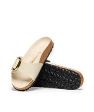 BIRKENSTOCK MADRID BIG BUCKLE Babucha en charol brillo crudo - Zapatos Mujer - 5