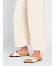 BIRKENSTOCK MADRID BIG BUCKLE Babucha en charol brillo crudo - Zapatos Mujer - 7
