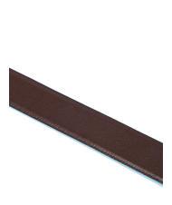 PIQUADRO BLUE SQUARE cinturón reversible negro caoba - Cinturones - 2