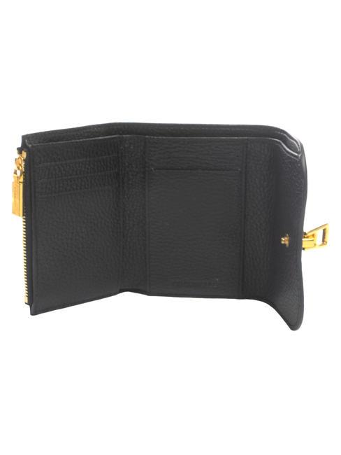 MAGIE Billetera de cuero negro - Carteras Mujer
