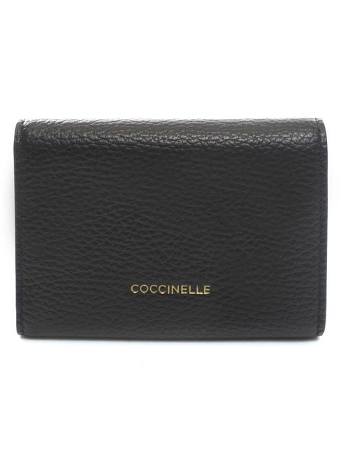 MAGIE Billetera de cuero negro - Carteras Mujer