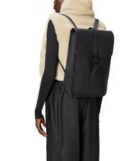 RAINS BACKPACK MINI Mochila impermeable negro - Mochilas Escuela & Tiempo Libre - 4