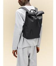 RAINS ROLLTOP RUCKSACK Mochila impermeable grande negro - Mochilas Escuela & Tiempo Libre - 4