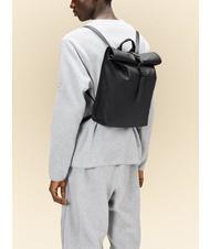 RAINS ROLLTOP RUCKSACK MINI Mochila impermeable negro - Mochilas Escuela & Tiempo Libre - 4