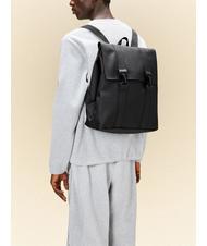 RAINS MSN BAG Mochila impermeable de ciudad negro - Mochilas Escuela & Tiempo Libre - 4
