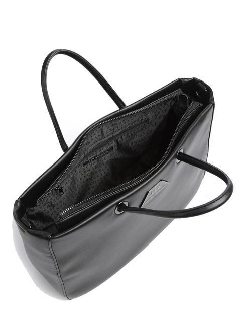 PLAQUE LOGO Bolso de mano con bandolera negro - Bolsos Mujer