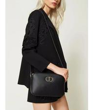TWINSET OVAL T Estuche para c&aacute;mara de hombro negro - Bolsos Mujer - 5