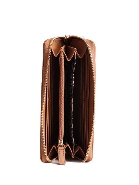 CALIWEN Cartera grande con cremallera caramelo de bronce - Carteras Mujer