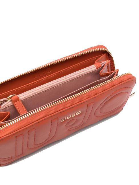 MANHATTAN Cartera grande con cremallera t&eacute; rojo - Carteras Mujer
