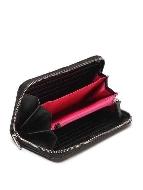 ASTILBE Cartera acolchada con cremallera NEGRO - Carteras Mujer