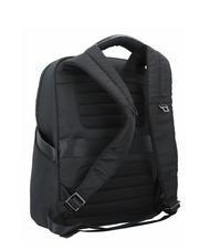 PIQUADRO WALLABY Mochila de piel y tela, soporte para pc de 14" negro - Mochilas para portátil - 4