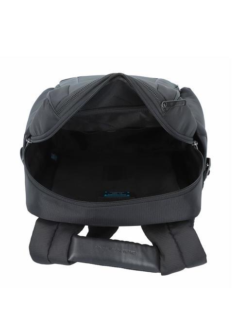 WALLABY Mochila de piel y tela, soporte para pc de 14" negro - Mochilas para portátil