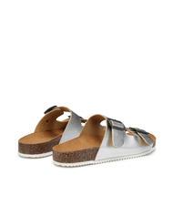 DOCKSTEPS VEGA  Sandalias en piel laminada con dos hebillas plata - Zapatos Mujer - 4