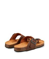 DOCKSTEPS VEGA 2284 Sandalia de dedo en piel con hebilla marron oscuro - Zapatos Hombre - 4