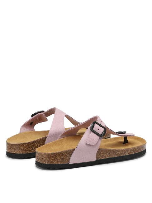 VEGA  Sandalia de dedo en piel de ante rosa - Zapatos Mujer