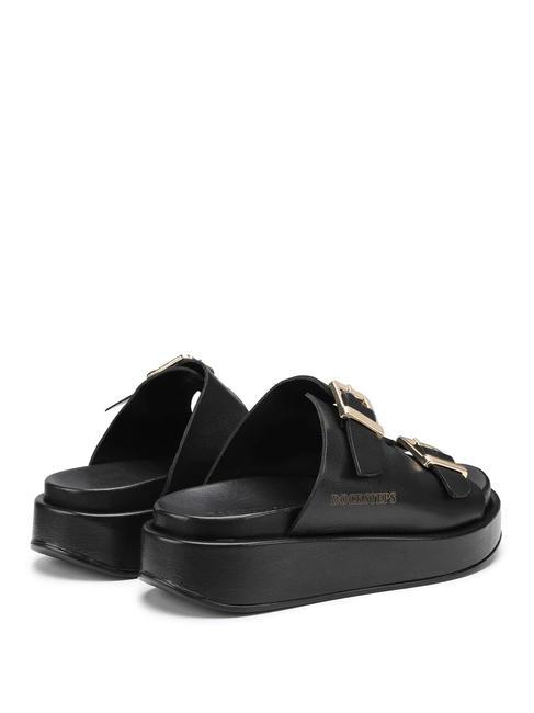 CATALINA 1788 Sandalia babucha alta en piel negro - Zapatos Mujer