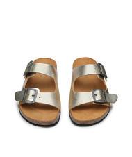 DOCKSTEPS VEGA  Sandalia en piel laminada con dos hebillas platino - Zapatos Mujer - 3