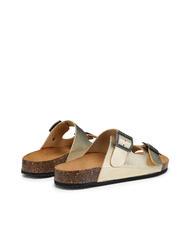 DOCKSTEPS VEGA  Sandalia en piel laminada con dos hebillas platino - Zapatos Mujer - 4