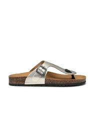 DOCKSTEPS VEGA 2290 Sandalia flip flop en piel laminada platino - Zapatos Mujer - 2