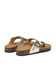 DOCKSTEPS VEGA 2290 Sandalia flip flop en piel laminada platino - Zapatos Mujer - 4