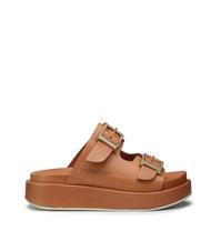 DOCKSTEPS CATALINA Sandalia babucha alta en piel co&ntilde;ac - Zapatos Mujer - 2