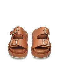 DOCKSTEPS CATALINA Sandalia babucha alta en piel co&ntilde;ac - Zapatos Mujer - 3