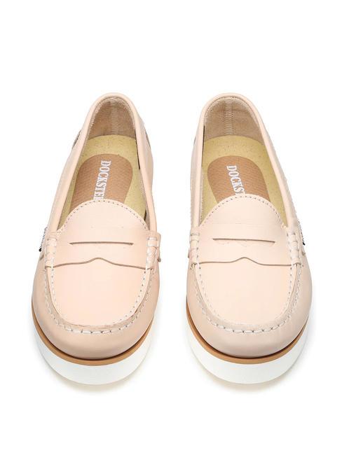 LOMA 1510 Zapato náutico de piel crema - Zapatos Mujer