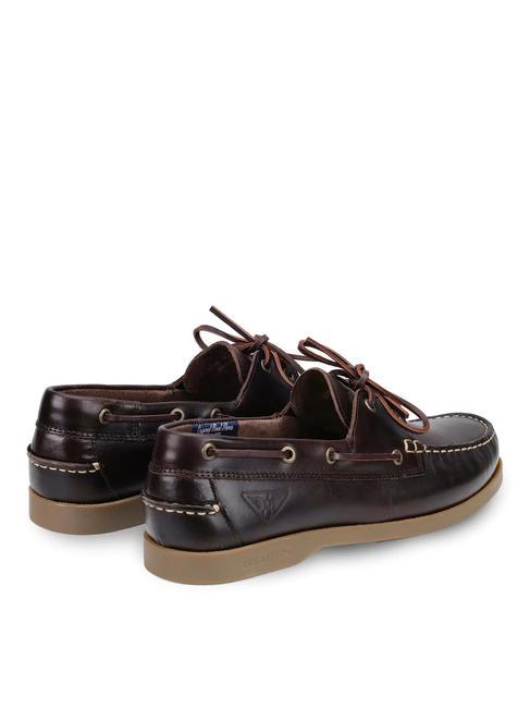 PRO-SAILING 007 Zapato n&aacute;utico de piel marr&oacute;n/beige - Zapatos Hombre