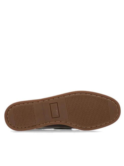 PRO-SAILING 007 Zapato n&aacute;utico de piel marr&oacute;n/beige - Zapatos Hombre