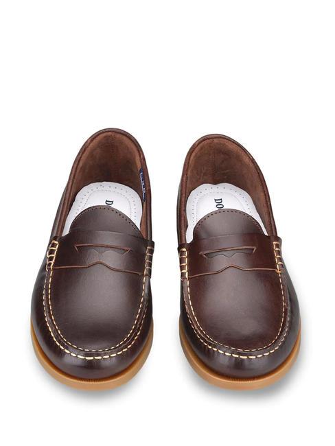 PRO-SAILING 005 Mocas&iacute;n de piel marr&oacute;n - Zapatos Hombre