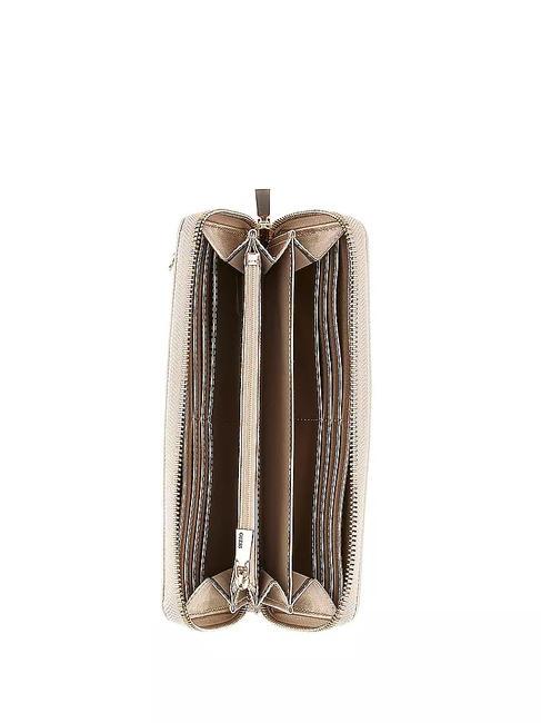 LAUREL Cartera con cremallera alrededor STONE - Carteras Mujer