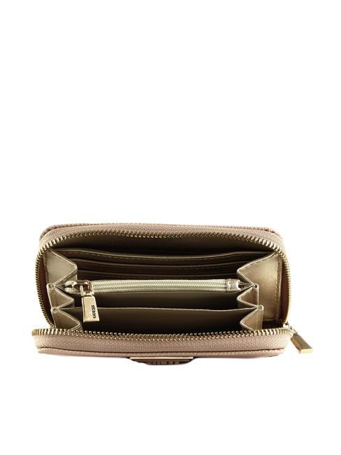 LAUREL Cartera mediana con cremallera palo de rosa - Carteras Mujer