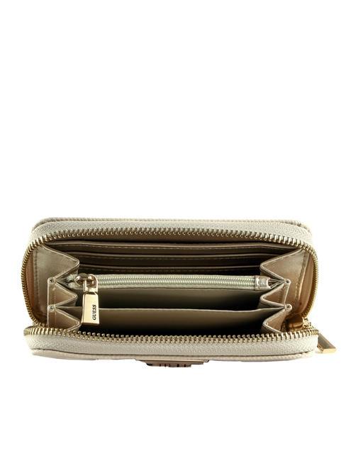 LAUREL Cartera mediana con cremallera STONE - Carteras Mujer