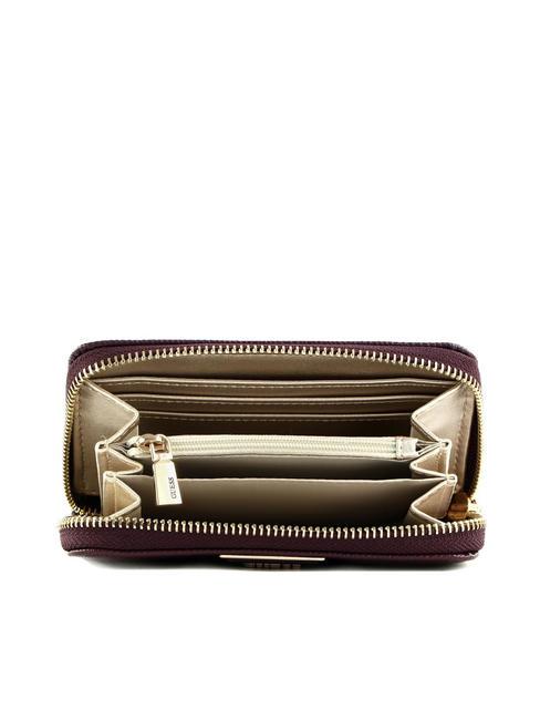 LAUREL Cartera mediana con cremallera ciruela - Carteras Mujer