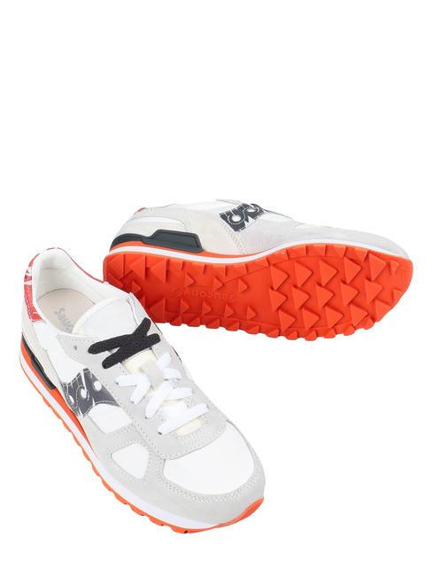 SHADOW ORIGINAL Zapatillas de ante blanco negro - Zapatos Hombre