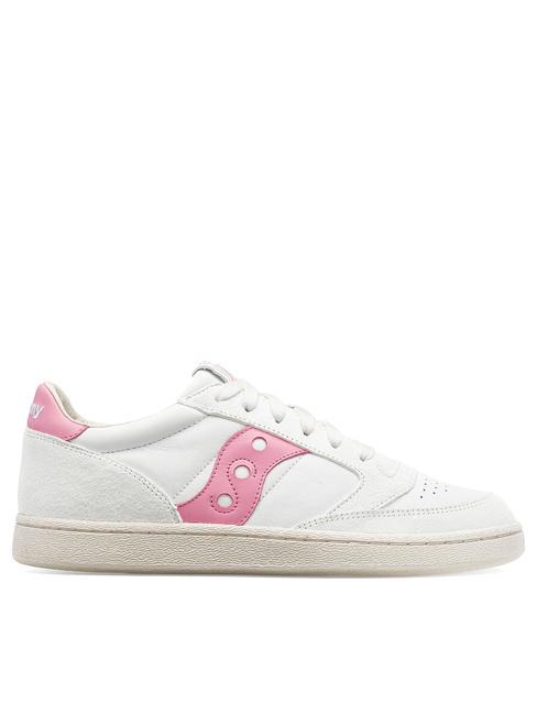 JAZZ COURT Zapatillas de piel blanco/rosa - Zapatos Hombre