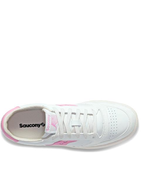 JAZZ COURT Zapatillas de piel blanco/rosa - Zapatos Hombre