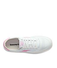 SAUCONY JAZZ COURT Zapatillas de piel blanco/rosa - Zapatos Hombre - 3