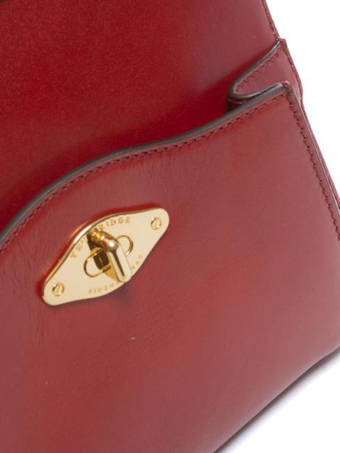 BARBARA Mochila de cuero grosella / oro - Bolsos Mujer