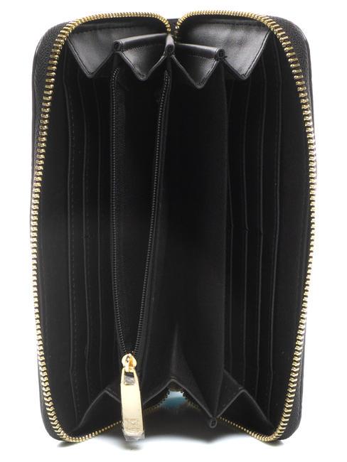 PETRA Cartera con cremallera alrededor negro - Carteras Mujer