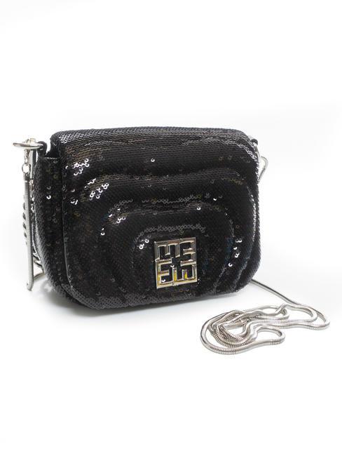 PAOLA SEQUIN Microbolso de hombro negro - Bolsos Mujer