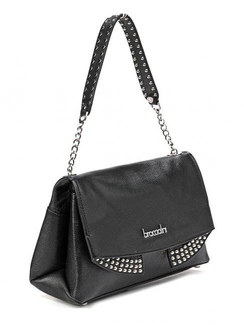 NAOMI Bolso bandolera de piel negro - Bolsos Mujer
