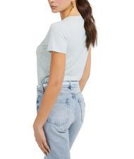 GUESS PALM Camiseta de algodón con cuello redondo - camiseta