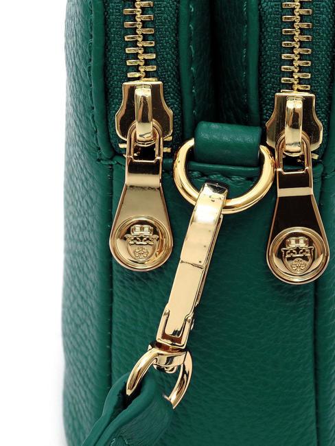 TIFFANY KATE Mini bolso bandolera de piel verde oscuro - Bolsos Mujer